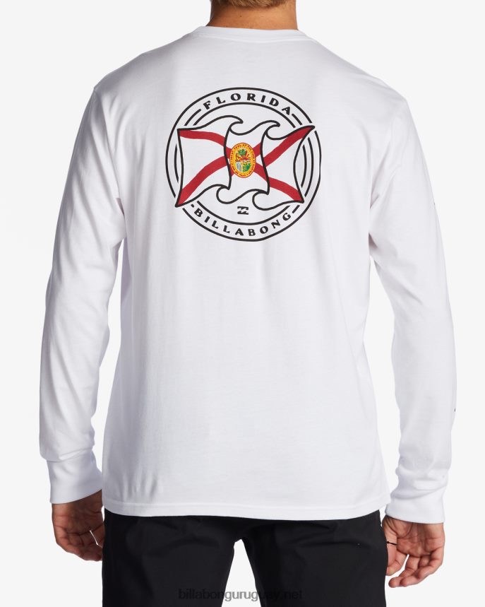 camiseta manga larga saludo florida hombres blanco DR6844394 Billabong