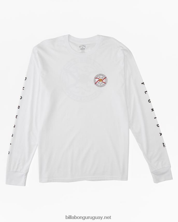 camiseta manga larga saludo florida hombres blanco DR6844394 Billabong