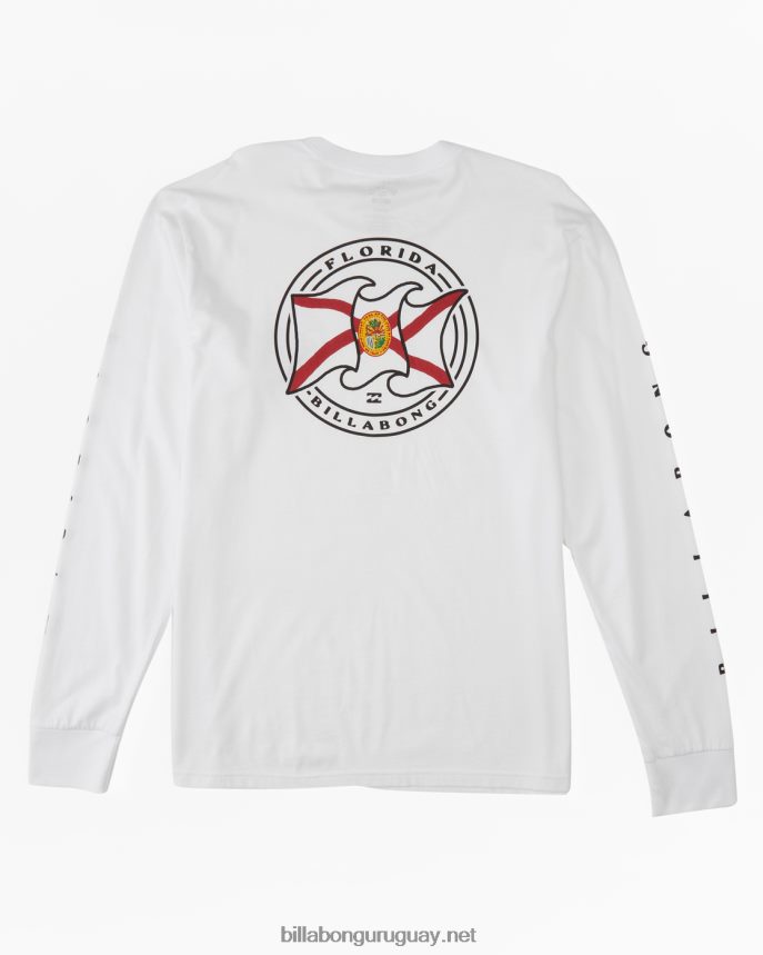 camiseta manga larga saludo florida hombres blanco DR6844394 Billabong