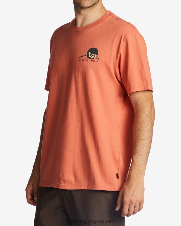 camiseta orgánica atardecer hombres coral DR6844463 Billabong