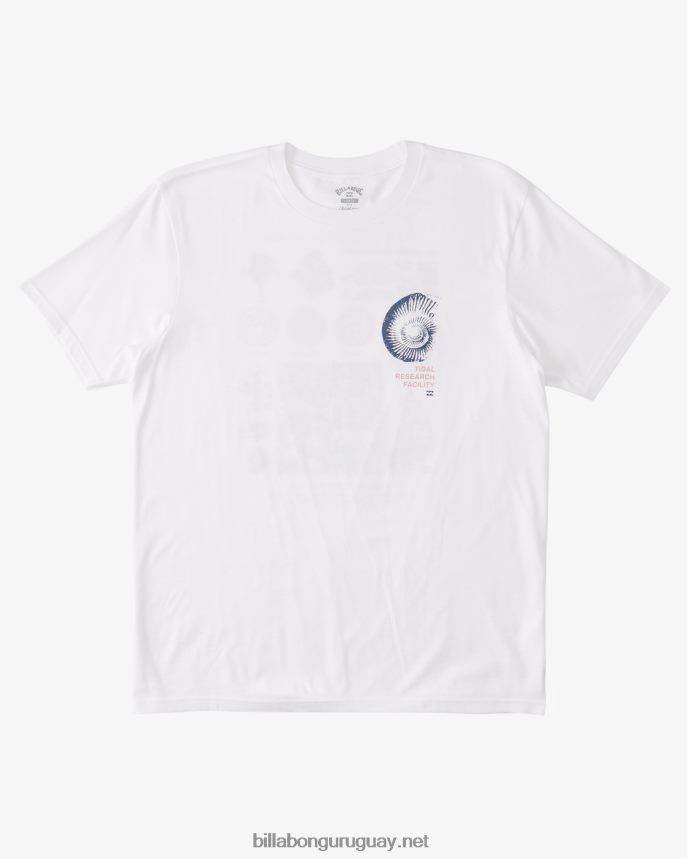 camiseta orgánica de investigación de mareas hombres blanco DR6844473 Billabong