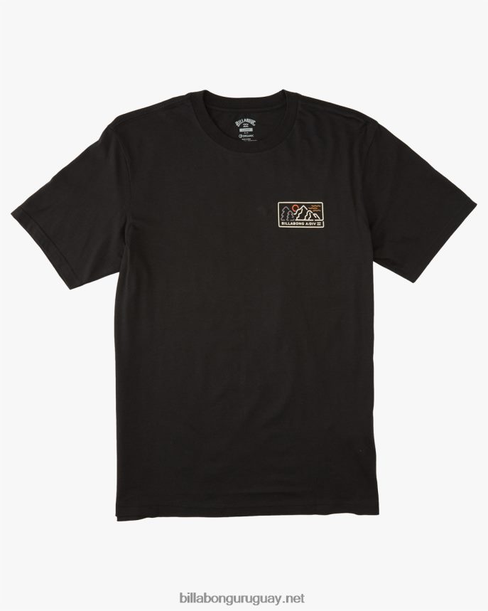 camiseta orgánica de manga corta a/div range hombres negro DR6844457 Billabong