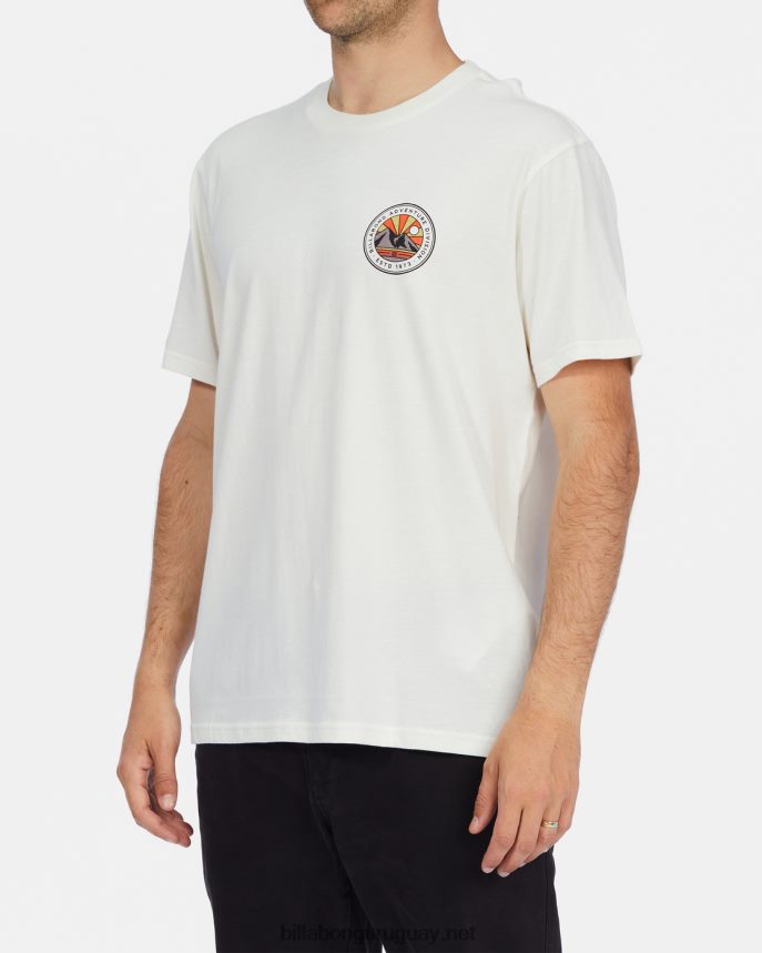 camiseta orgánica de manga corta a/div rockies hombres blanquecino DR6844648 Billabong