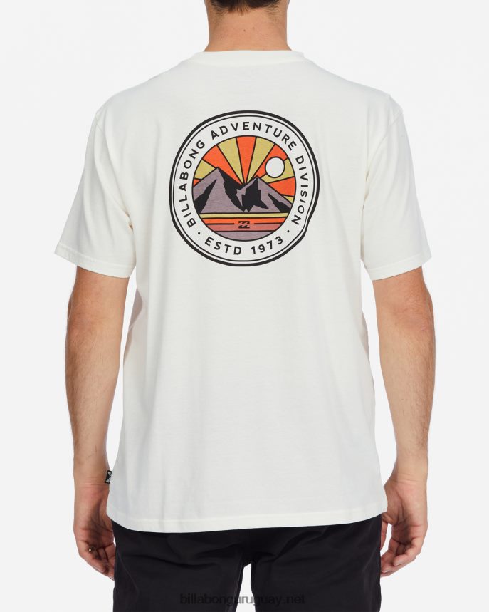 camiseta orgánica de manga corta a/div rockies hombres blanquecino DR6844648 Billabong