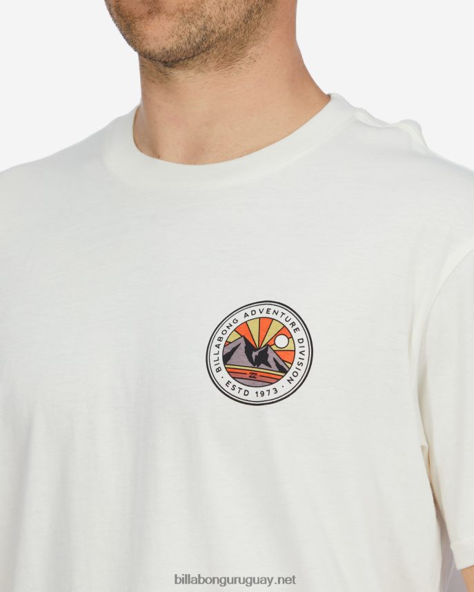 camiseta orgánica de manga corta a/div rockies hombres blanquecino DR6844648 Billabong