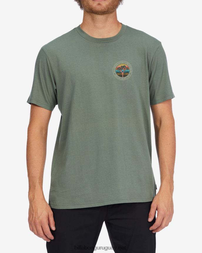 camiseta orgánica de manga corta a/div rockies hombres superávit DR6844459 Billabong