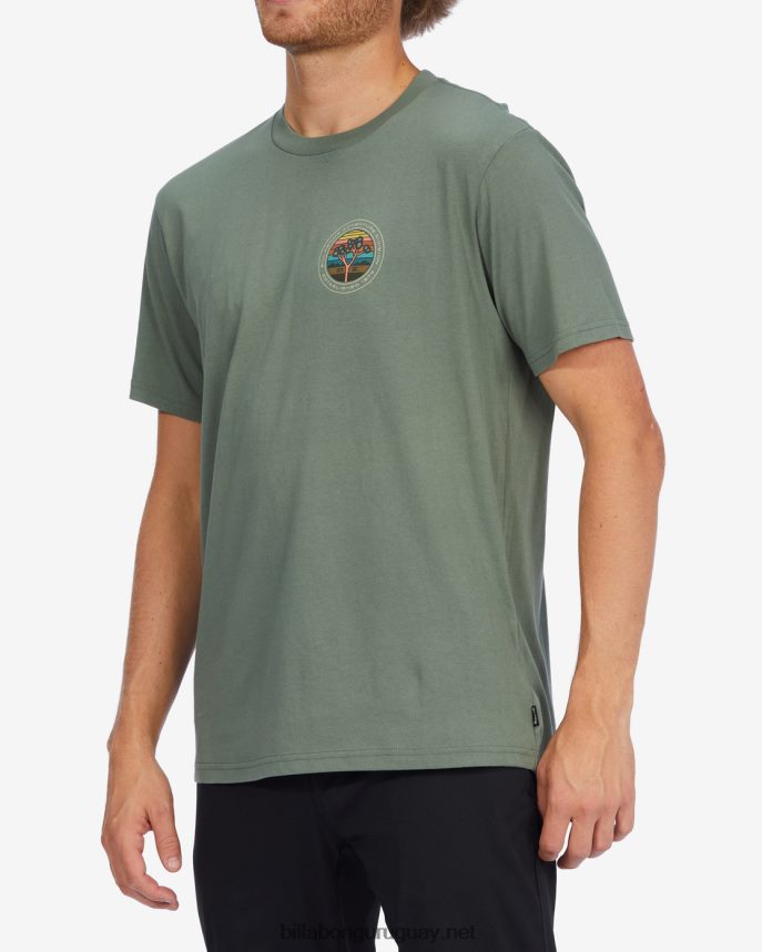 camiseta orgánica de manga corta a/div rockies hombres superávit DR6844459 Billabong