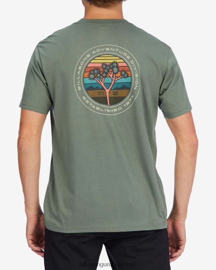 camiseta orgánica de manga corta a/div rockies hombres superávit DR6844459 Billabong
