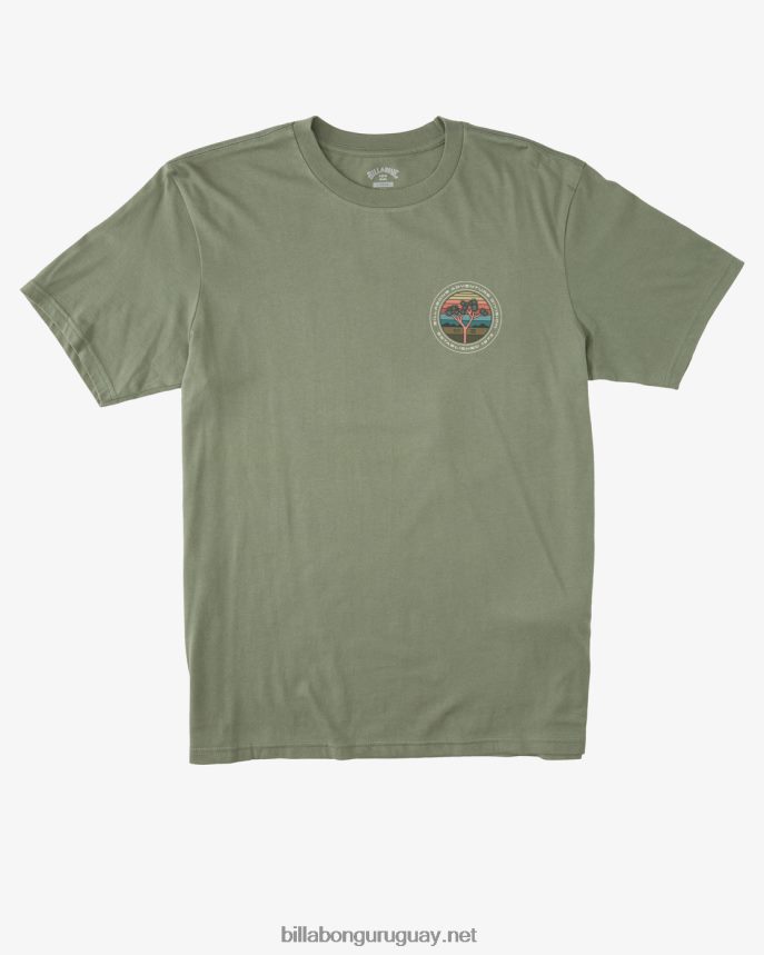 camiseta orgánica de manga corta a/div rockies hombres superávit DR6844459 Billabong