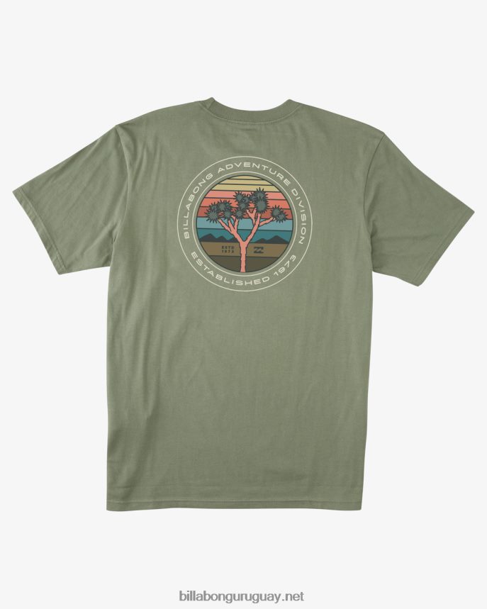 camiseta orgánica de manga corta a/div rockies hombres superávit DR6844459 Billabong
