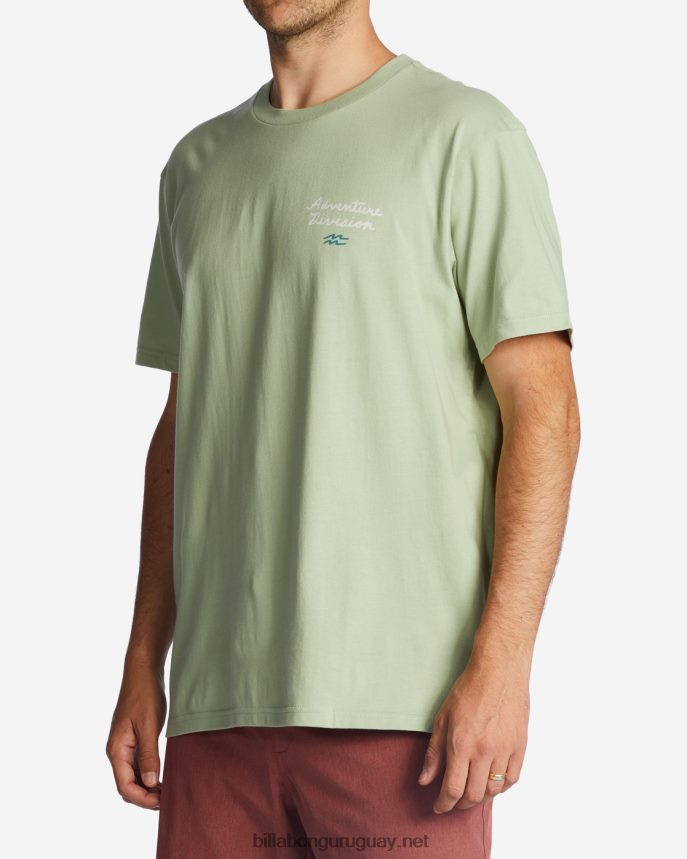 camiseta orgánica panorama hombres salvia ligera DR6844465 Billabong