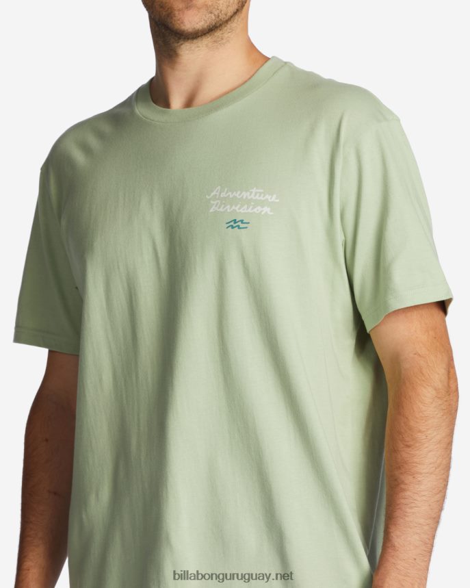 camiseta orgánica panorama hombres salvia ligera DR6844465 Billabong