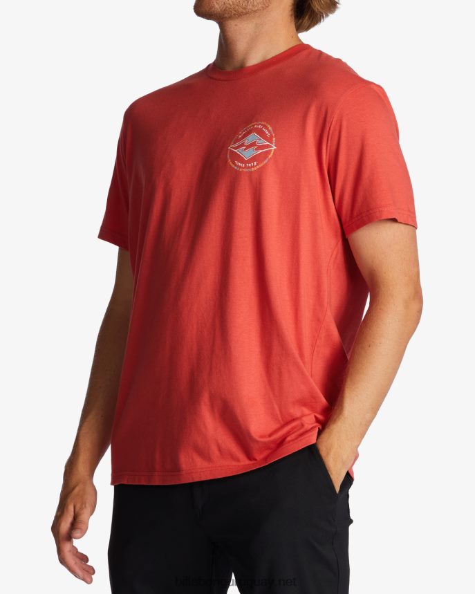 camiseta rotor diamante hombres coral oscuro DR68442819 Billabong
