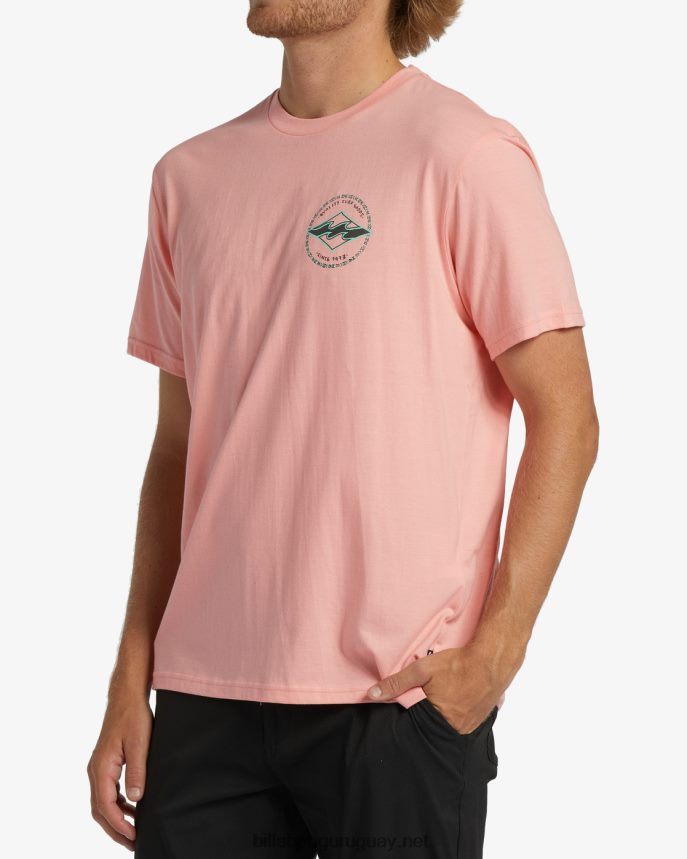 camiseta rotor diamante hombres luz de neón roja DR6844303 Billabong