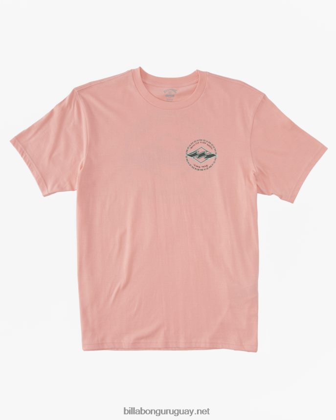 camiseta rotor diamante hombres luz de neón roja DR6844303 Billabong