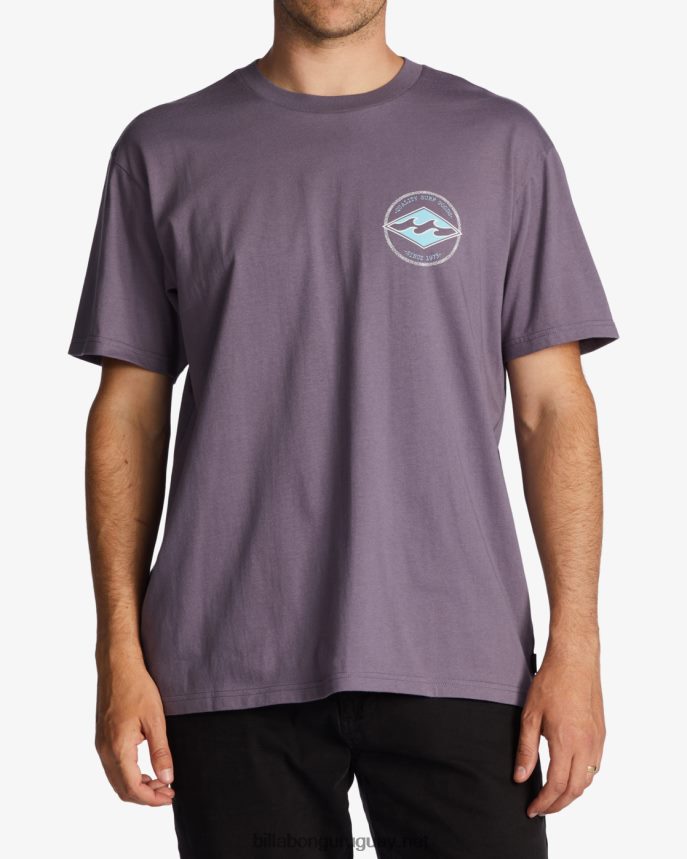 camiseta rotor diamante hombres neblina púrpura DR6844521 Billabong