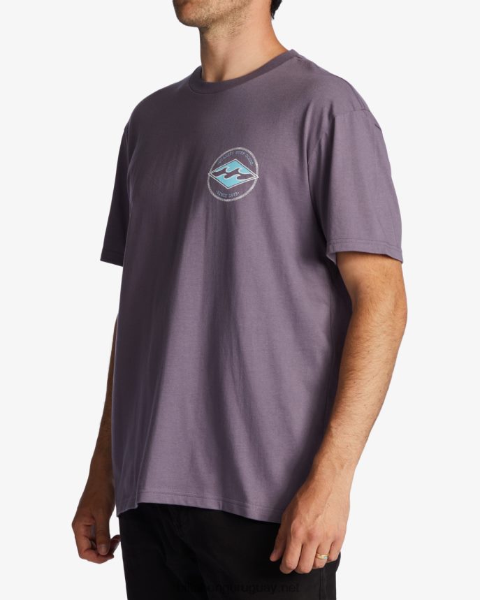 camiseta rotor diamante hombres neblina púrpura DR6844521 Billabong