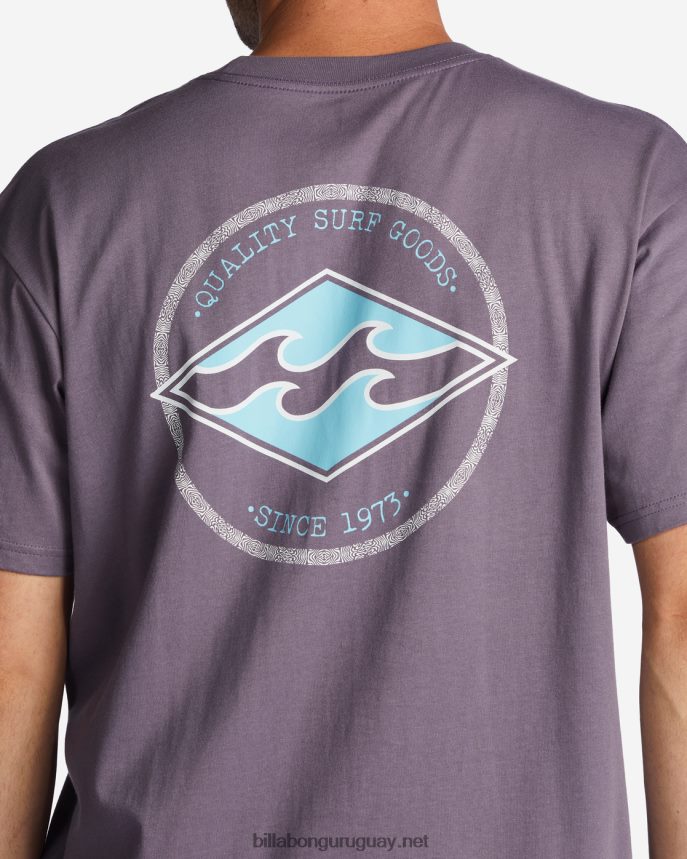 camiseta rotor diamante hombres neblina púrpura DR6844521 Billabong
