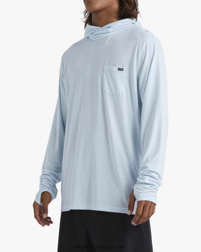 camiseta surf manga larga con capucha eclipse hombres costero DR6844446 Billabong
