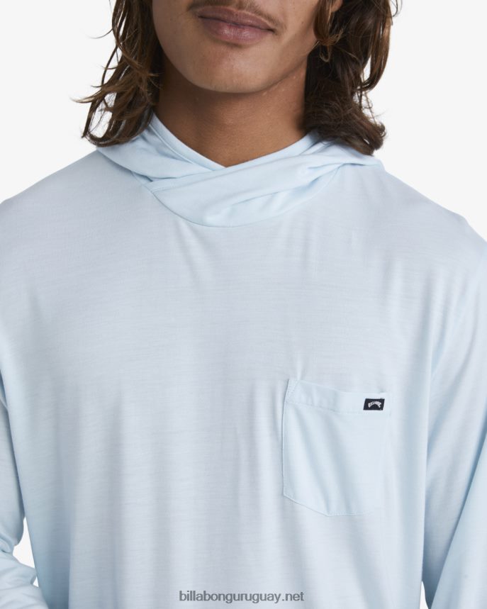 camiseta surf manga larga con capucha eclipse hombres costero DR6844446 Billabong