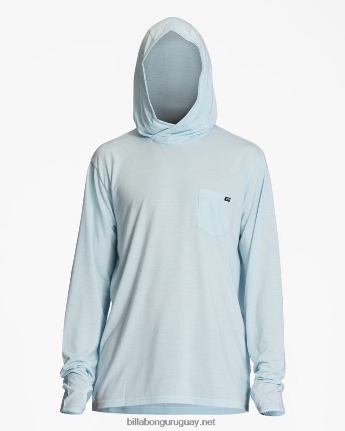 camiseta surf manga larga con capucha eclipse hombres costero DR6844446 Billabong