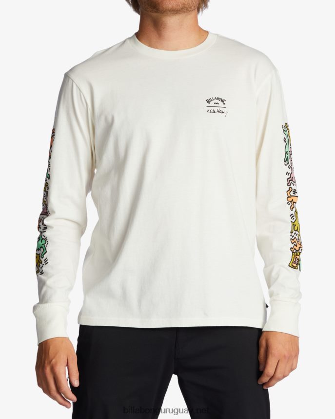 mermelada de keith haring camiseta de manga larga hombres blanquecino DR6844226 Billabong