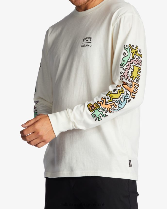 mermelada de keith haring camiseta de manga larga hombres blanquecino DR6844226 Billabong