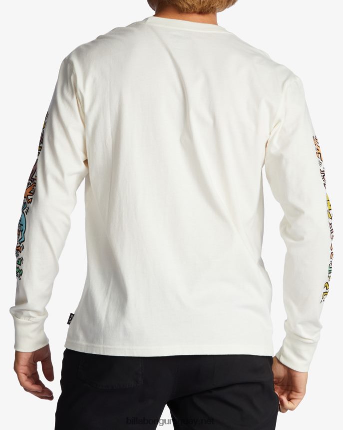 mermelada de keith haring camiseta de manga larga hombres blanquecino DR6844226 Billabong