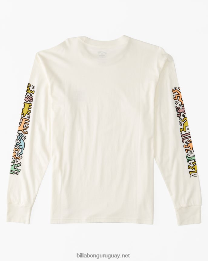 mermelada de keith haring camiseta de manga larga hombres blanquecino DR6844226 Billabong