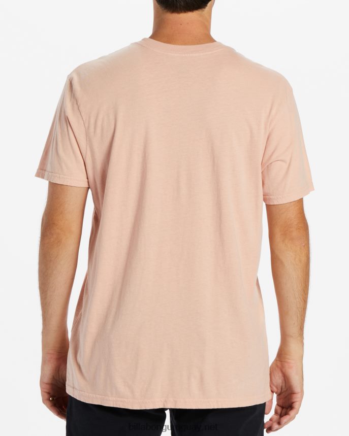 playera de manga corta con arco de salida hombres Rosa empolvado DR6844579 Billabong