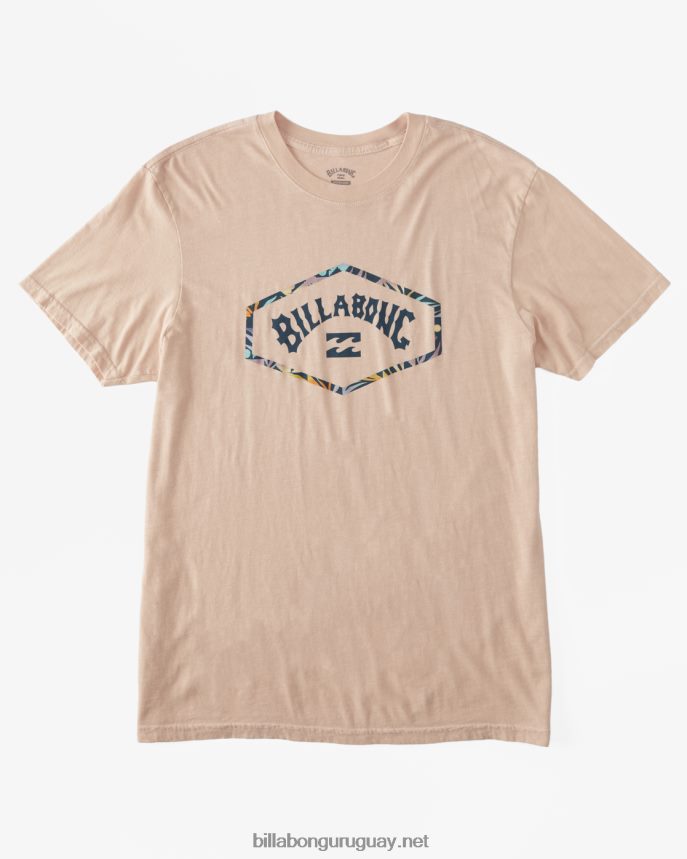 playera de manga corta con arco de salida hombres Rosa empolvado DR6844579 Billabong