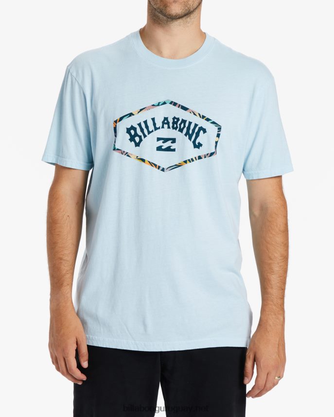 playera de manga corta con arco de salida hombres azul costero DR6844552 Billabong