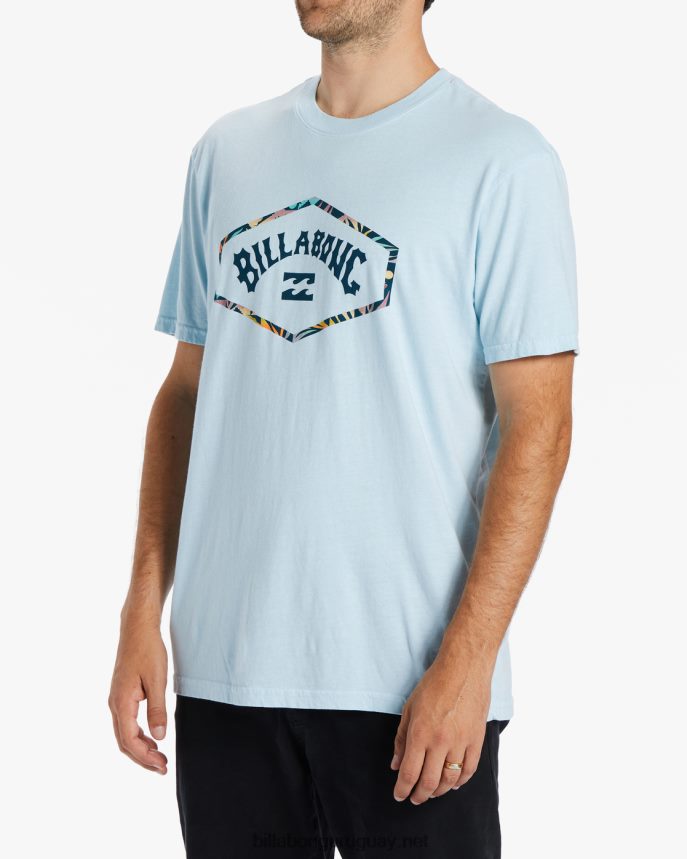 playera de manga corta con arco de salida hombres azul costero DR6844552 Billabong
