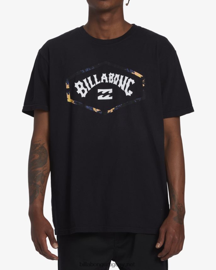 playera de manga corta con arco de salida hombres negro DR6844531 Billabong
