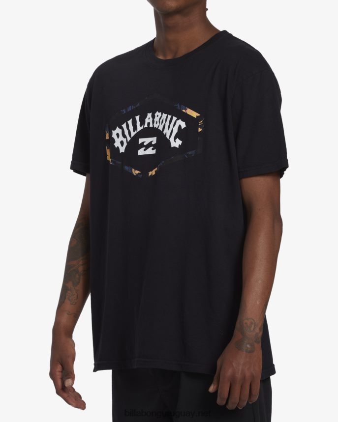 playera de manga corta con arco de salida hombres negro DR6844531 Billabong
