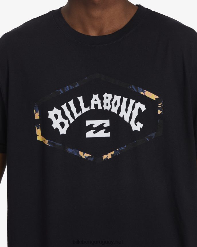 playera de manga corta con arco de salida hombres negro DR6844531 Billabong
