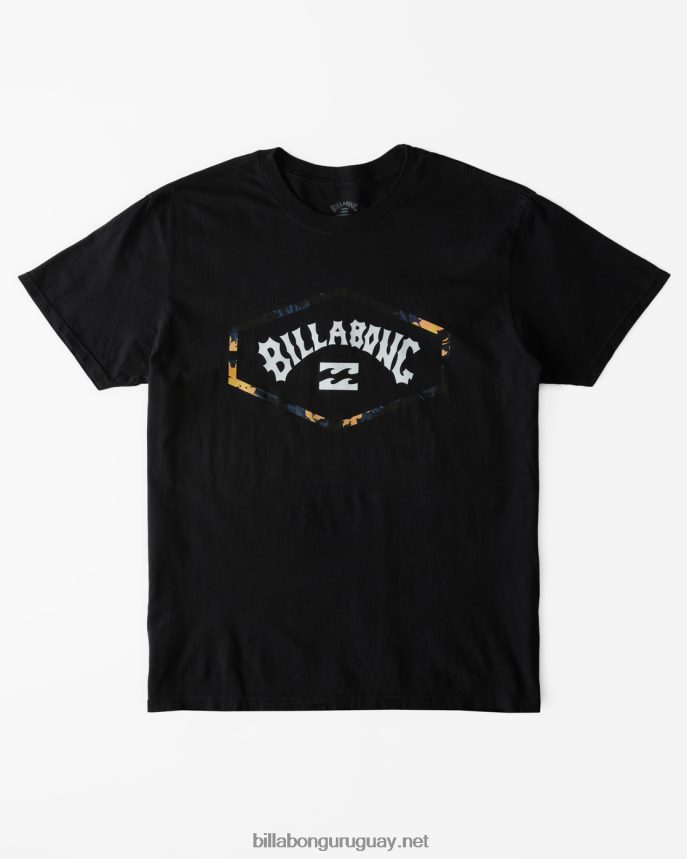 playera de manga corta con arco de salida hombres negro DR6844531 Billabong