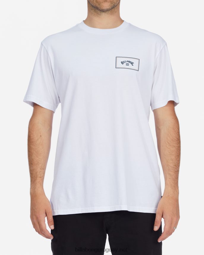 playera de manga corta con bloque de arco hombres blanco DR6844266 Billabong