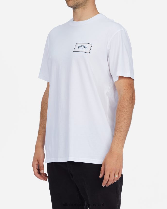 playera de manga corta con bloque de arco hombres blanco DR6844266 Billabong