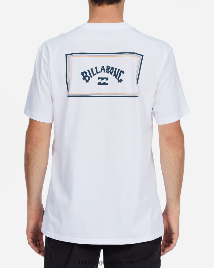playera de manga corta con bloque de arco hombres blanco DR6844266 Billabong