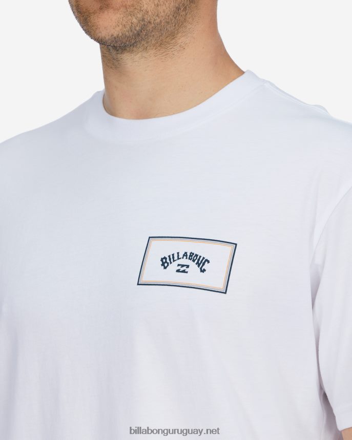 playera de manga corta con bloque de arco hombres blanco DR6844266 Billabong