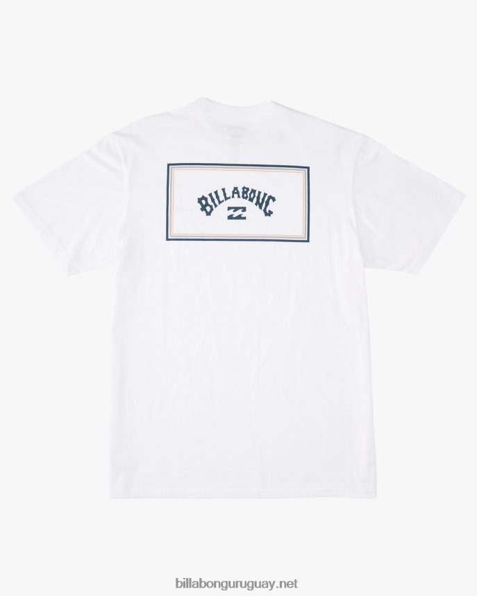 playera de manga corta con bloque de arco hombres blanco DR6844266 Billabong