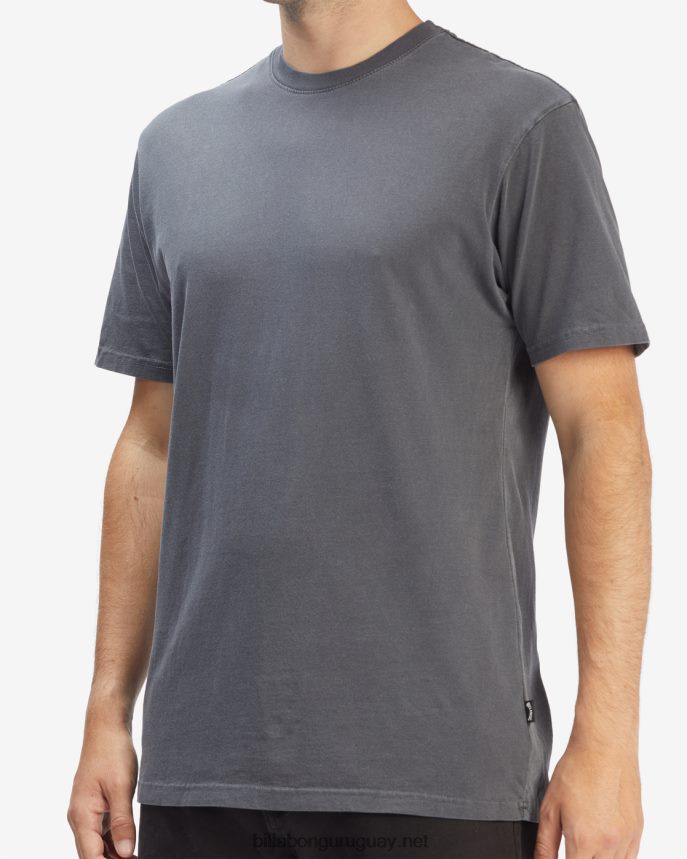 playera de manga corta con lavado Essential Wave hombres carbón DR6844297 Billabong