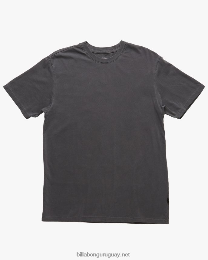 playera de manga corta con lavado Essential Wave hombres carbón DR6844297 Billabong