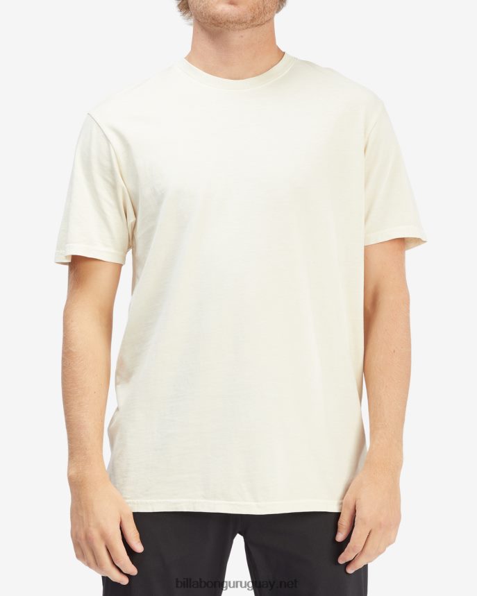 playera de manga corta con lavado Essential Wave hombres hueso DR6844364 Billabong