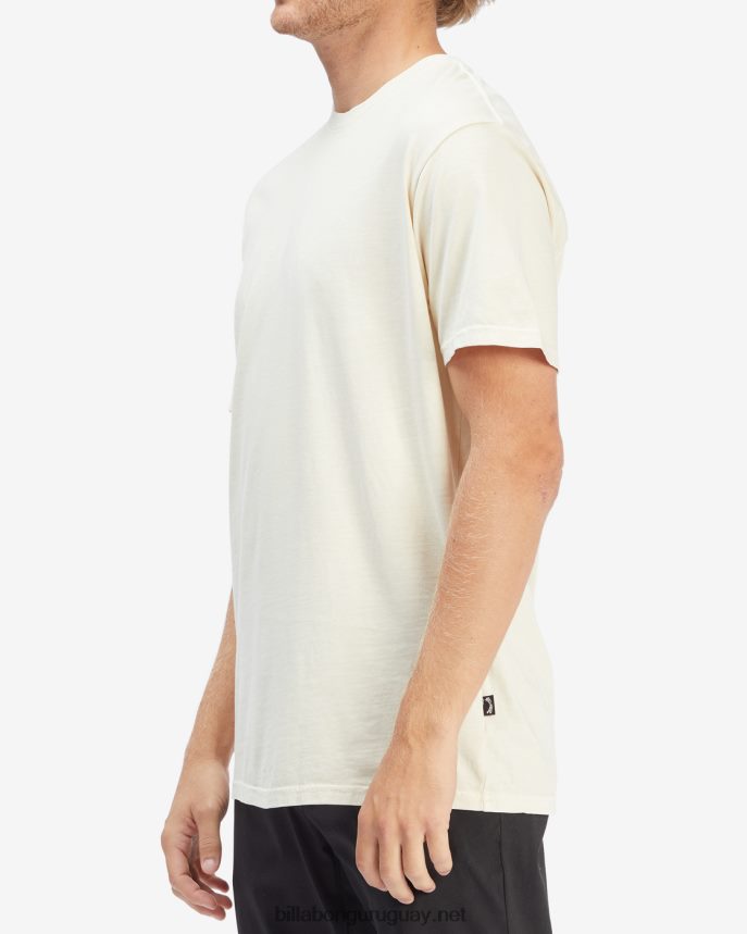 playera de manga corta con lavado Essential Wave hombres hueso DR6844364 Billabong
