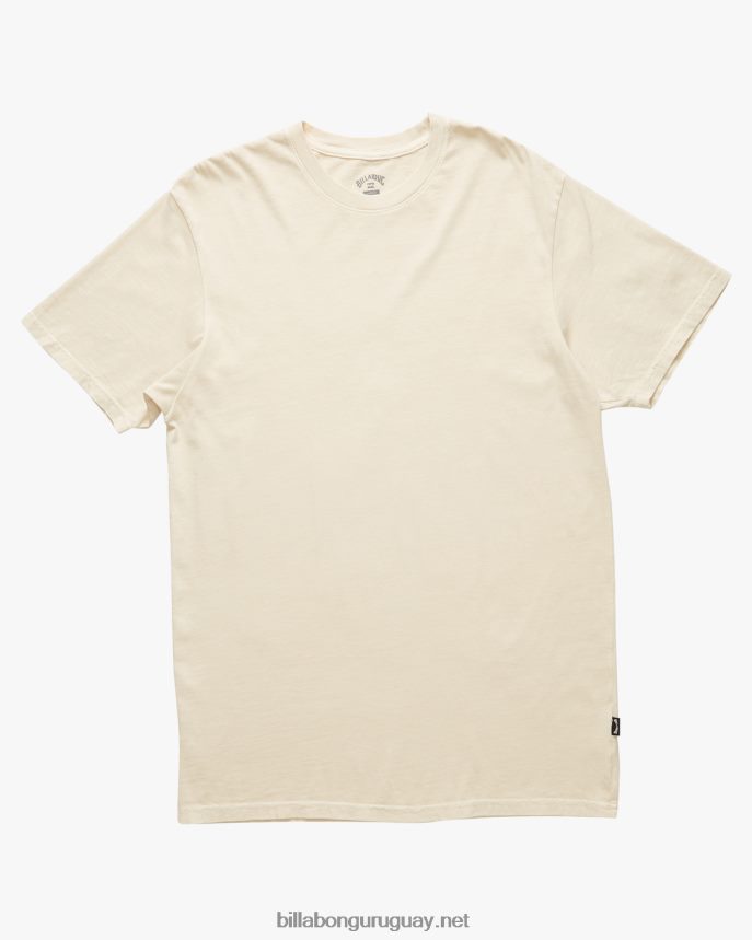 playera de manga corta con lavado Essential Wave hombres hueso DR6844364 Billabong