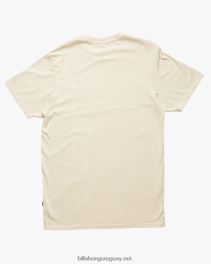 playera de manga corta con lavado Essential Wave hombres hueso DR6844364 Billabong