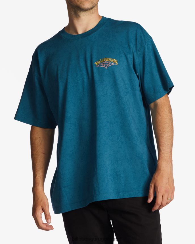 playera de manga corta con lavado de onda arch og hombres Laguna Azul DR6844623 Billabong