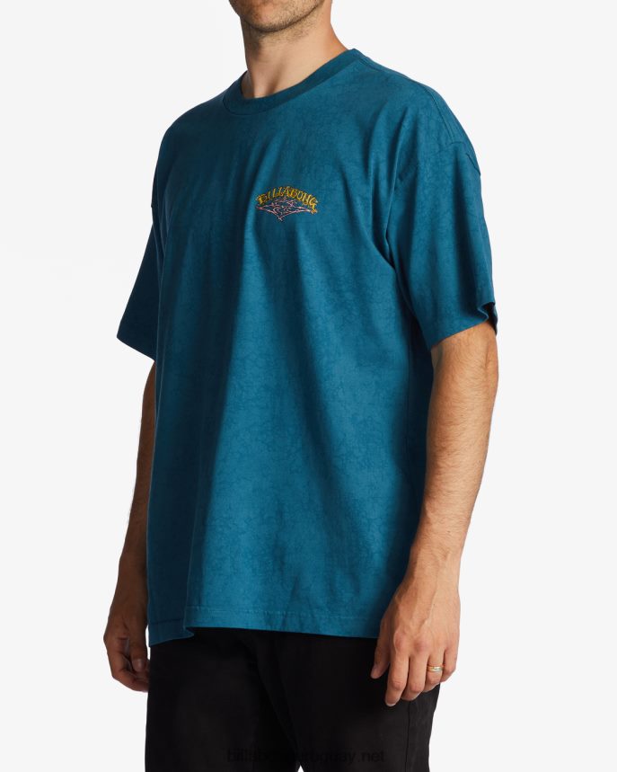 playera de manga corta con lavado de onda arch og hombres Laguna Azul DR6844623 Billabong